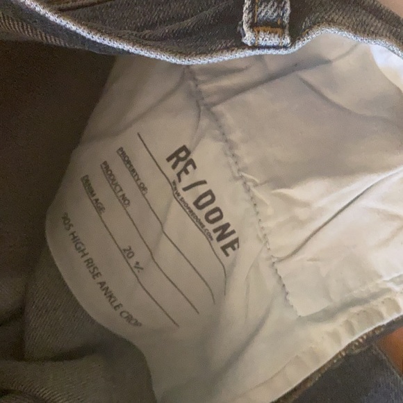 NWT RE/DONE
90s High Rise Ankle Crop Jeans - Picture 10 of 11